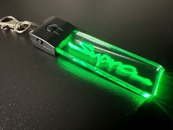 Toyota Supra Logo LED Light Keyring / Keychain - Image 3