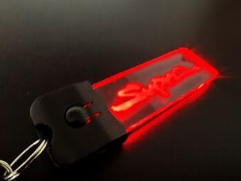 Toyota Supra Logo LED Light Keyring / Keychain - Image 2