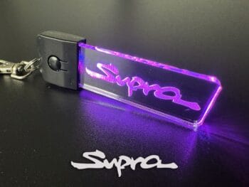 Toyota Supra Logo LED Light Keyring / Keychain