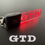 Volkswagen GTD Logo LED Light Keyring / Keychain