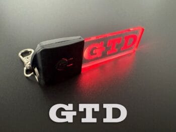 Volkswagen GTD Logo LED Light Keyring / Keychain