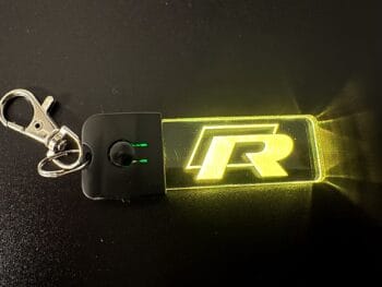 Volkswagen R Logo LED Light Keyring / Keychain - Image 4