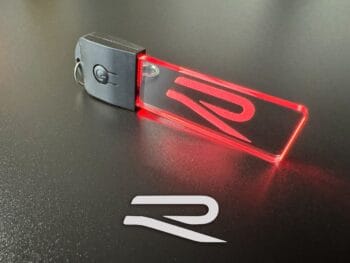 Volkswagen R New Style Logo LED Light Keyring / Keychain