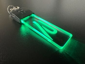 Volkswagen R New Style Logo LED Light Keyring / Keychain - Image 2