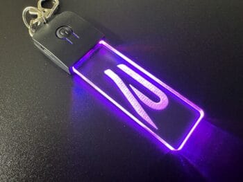 Volkswagen R New Style Logo LED Light Keyring / Keychain - Image 7